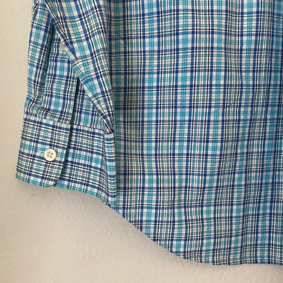 🆕 w/ Tags Vineyard Vines Blue Plaid Button Down - Picture 7 of 10